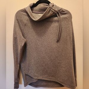 Maurices Heather Gray Cowl Neck Size M